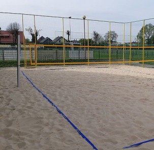 W Pawłowicach powstało boisko do siatkówki plażowej