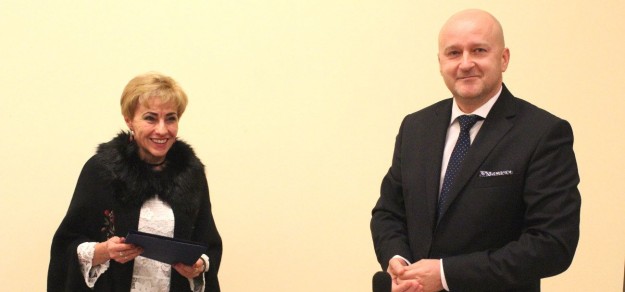 Renata Łuniewska i Jan Słoninka podczas wczorajszej sesji Rady Gminy