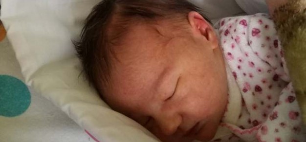 (fot. archiwum rodzinne) Amelka Borgieł z Frydku była jednym z ostatnich dzieci, które przyszły na świat w 2018 r. Urodziła się 31 grudnia.