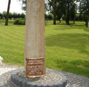 Pawłowice: Pamiątkowy słup w Parku