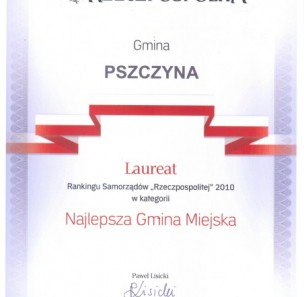 Gmina Pszczyna laureatem rankingu 