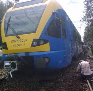Wykoleił się pociąg relacji Tychy - Katowice- są ranni 