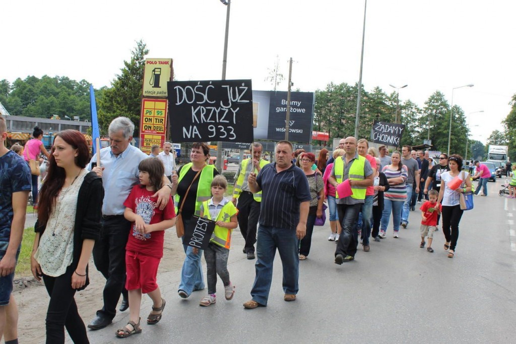 Protest na ul. Wodzisławskiej
