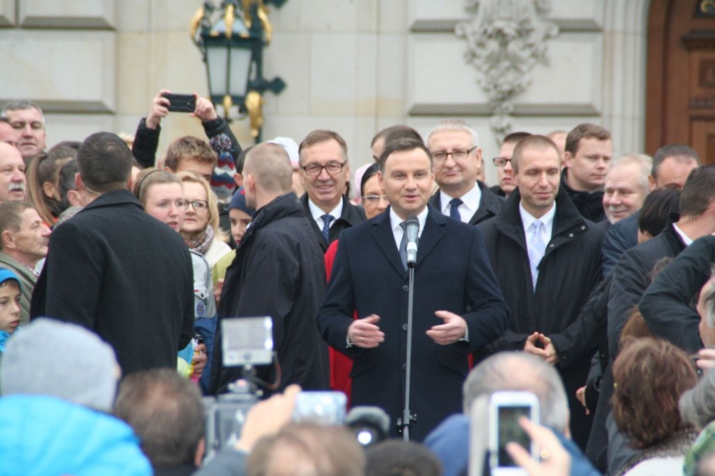 W ostatnim dniu kampani wyborczej przed wyborami parlamentarnymi Pszczynę odwiedził prezydent Andrzej Duda