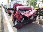 Wypadek na DK1, 2 czerwca 2015 r. (fot. Rojczyk Pomoc Drogowa)