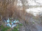 Śmieci przy Jeziorze Goczałkowickim