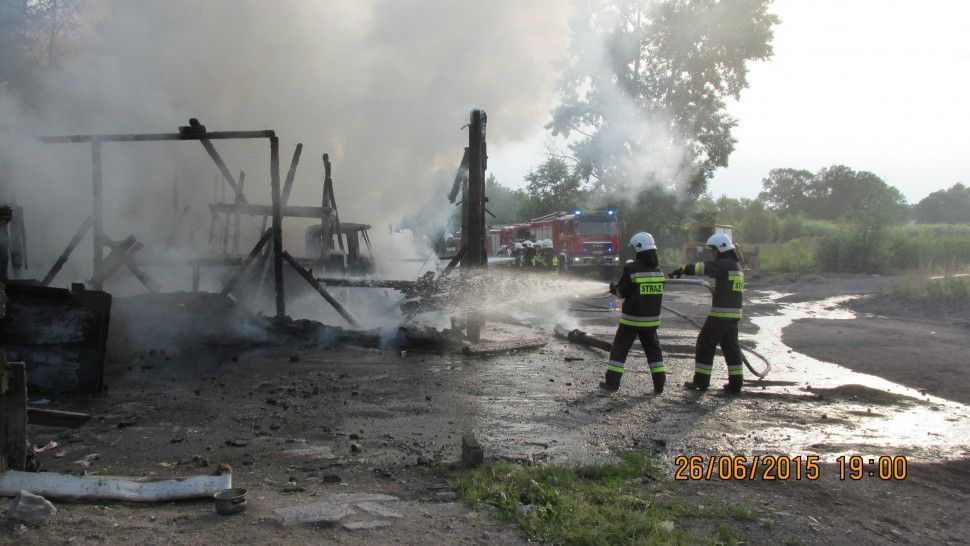 Pożar na terenie jednego z zakładów w Suszcu