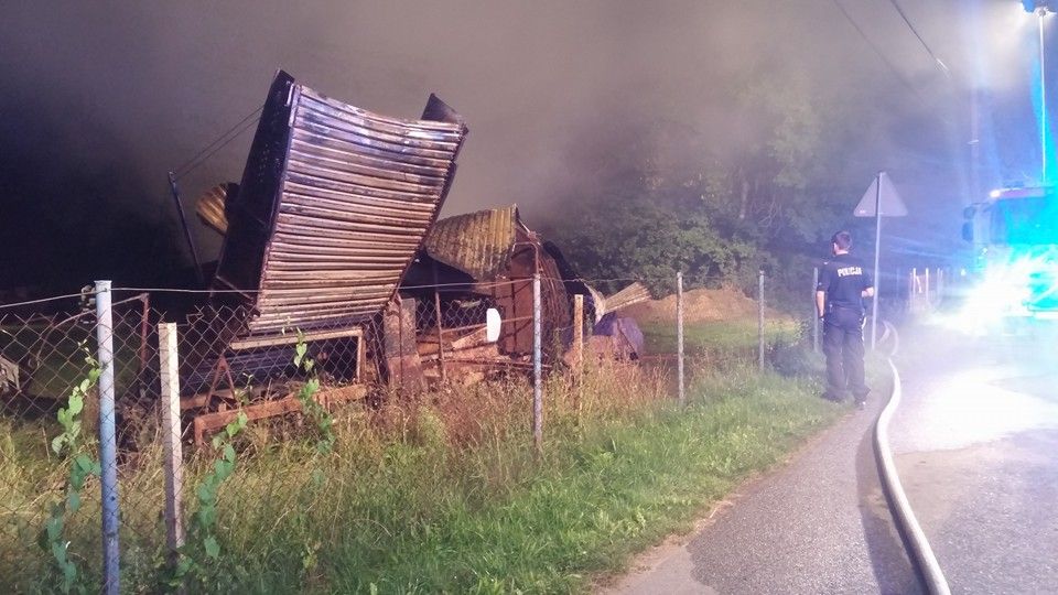 Paliła się stodoła w Goczałkowicach