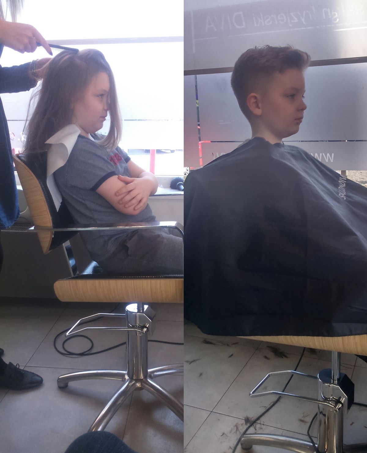 8-letni Wiktor ściął włosy na rzecz chorych. Zapuszczał je 3 lata