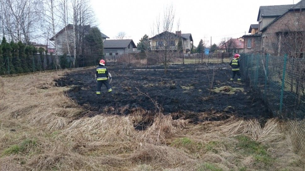 Pożar trawy w Goczałkowicach zniszczył część domu