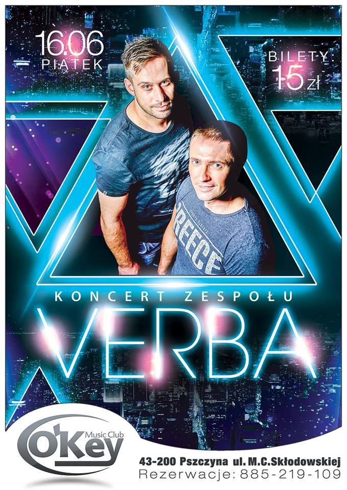 Art. spons.: zespół Verba wystąpi w Klubie O'Key!