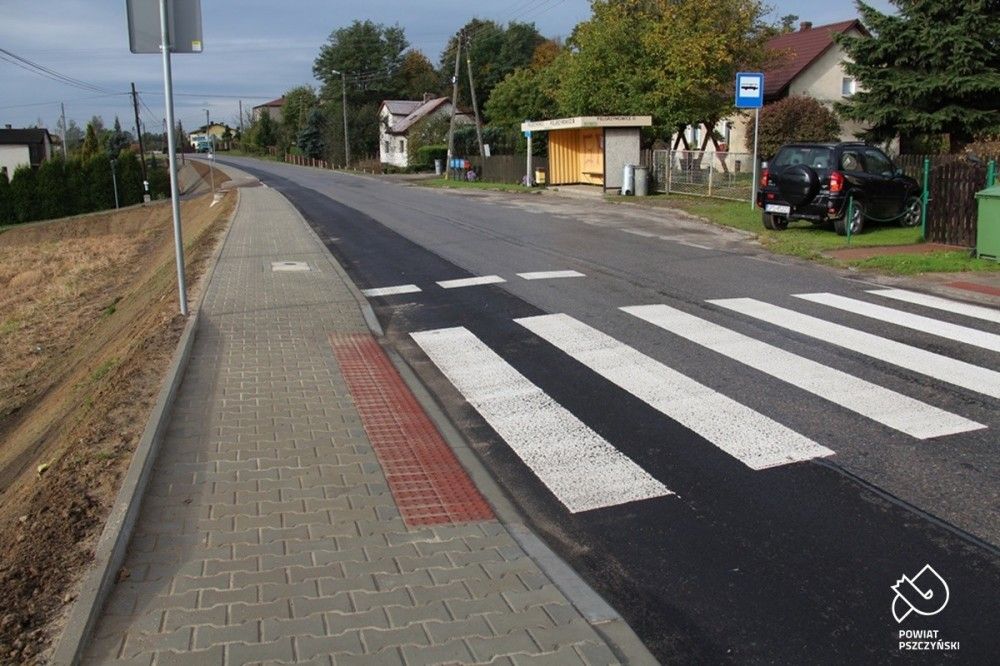 Chodnik w Pielgrzymowicach (fot. powiat pszczyński)