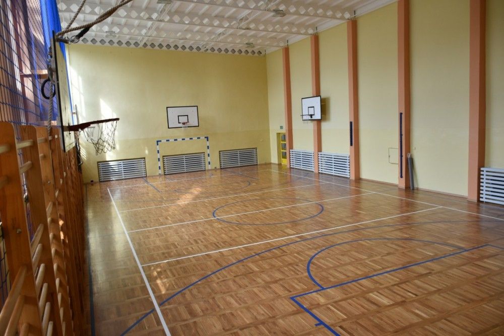 Sala gimnastyczna w PZS nr 2 po remoncie