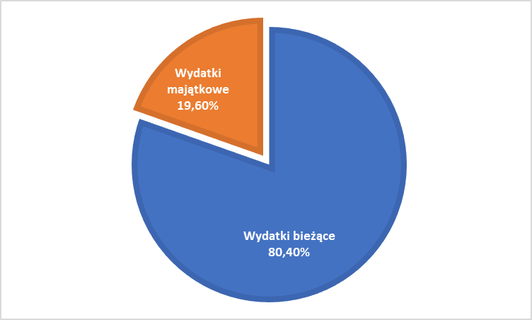WYDATKI GMINY W 2020 r. / źródło: UG Pawłowice