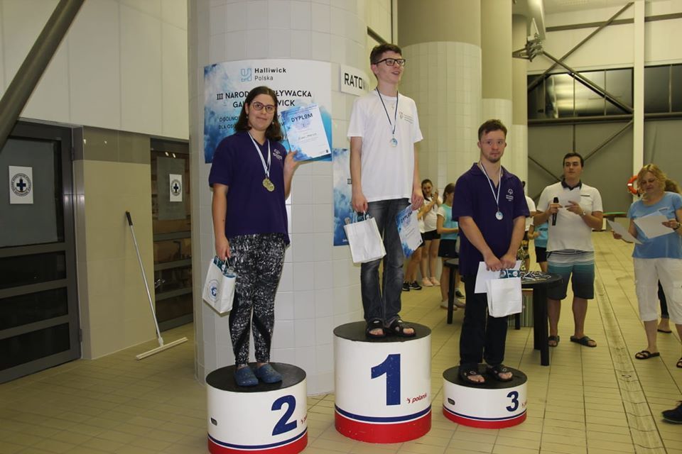 Filip wywalczył trzecie miejsce na dystansie 100 metrów na III Narodowej Pływackiej Gali Halliwick,