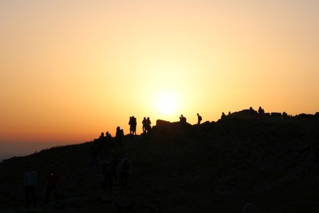 Babia Góra o wschodzie słońca, czerwiec 2019 roku.