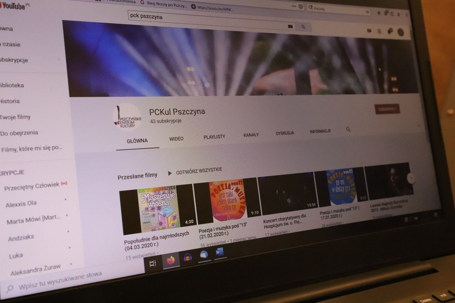 PCKul działa na YouTube. Od przyszłego tygodnia zajęcia online
