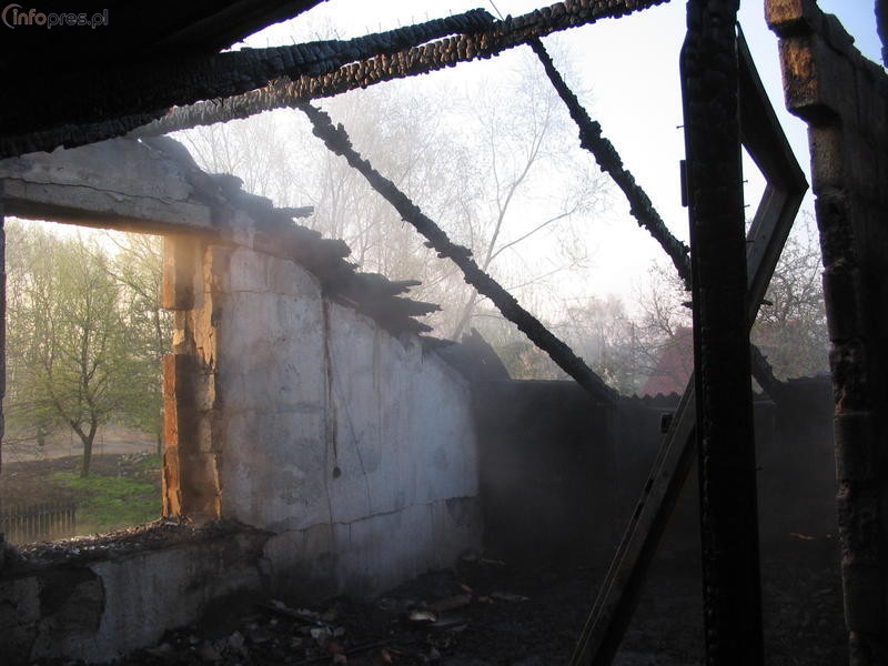 Płonął dom i stodoła