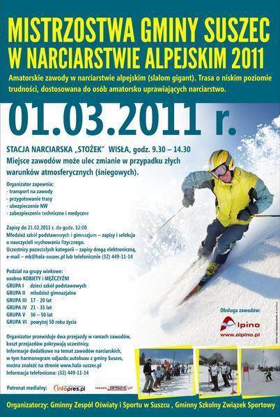 Mistrzostwa gminy Suszec w narciarstwi alpejskim