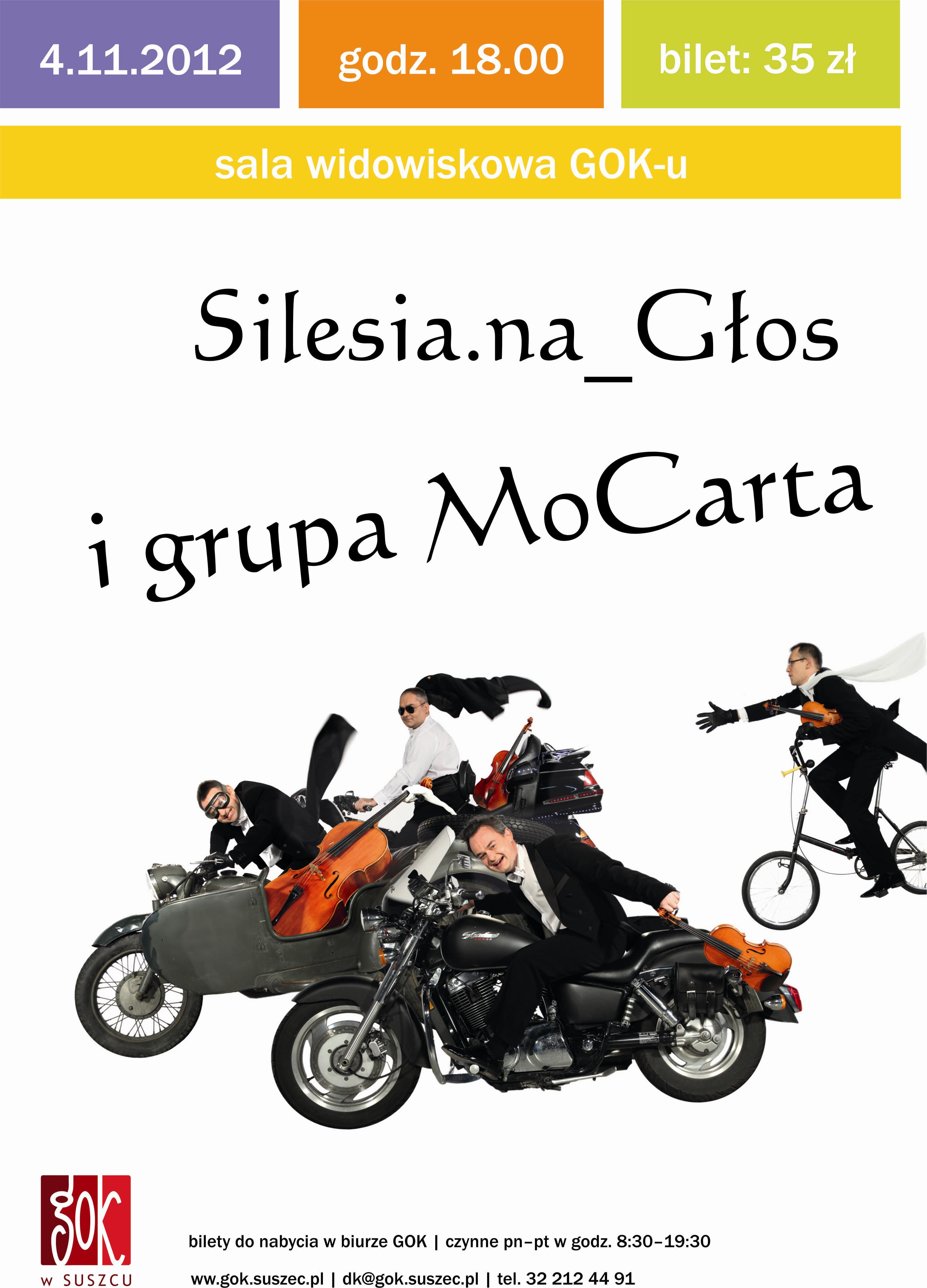 GOK Suszec zaprasza: Silesia.na_Głos i Grupa MoCarta